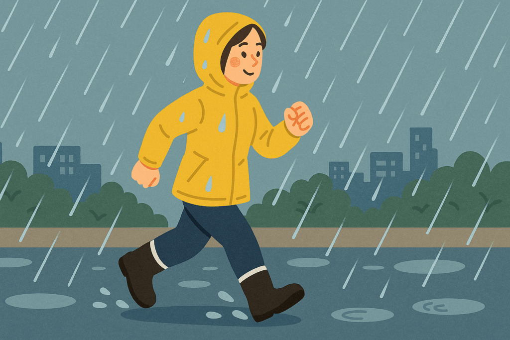 ウォーキング 雨の日