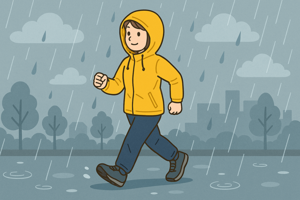 ウォーキング 雨の日