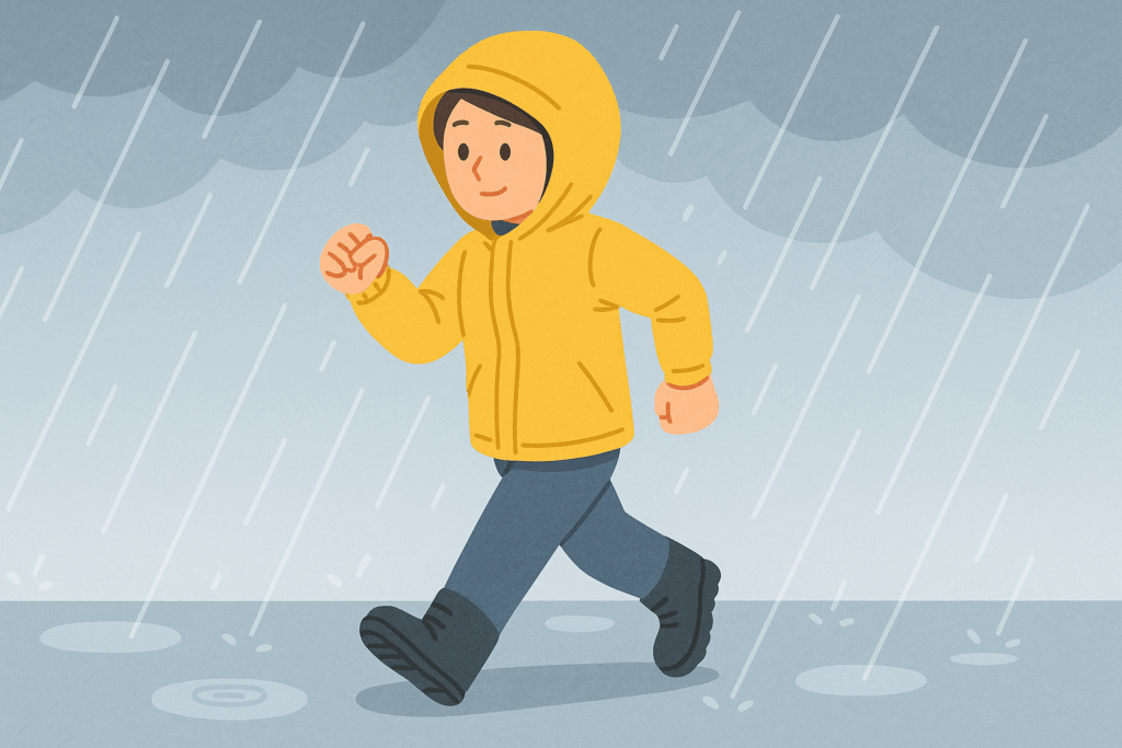 ウォーキング 雨の日